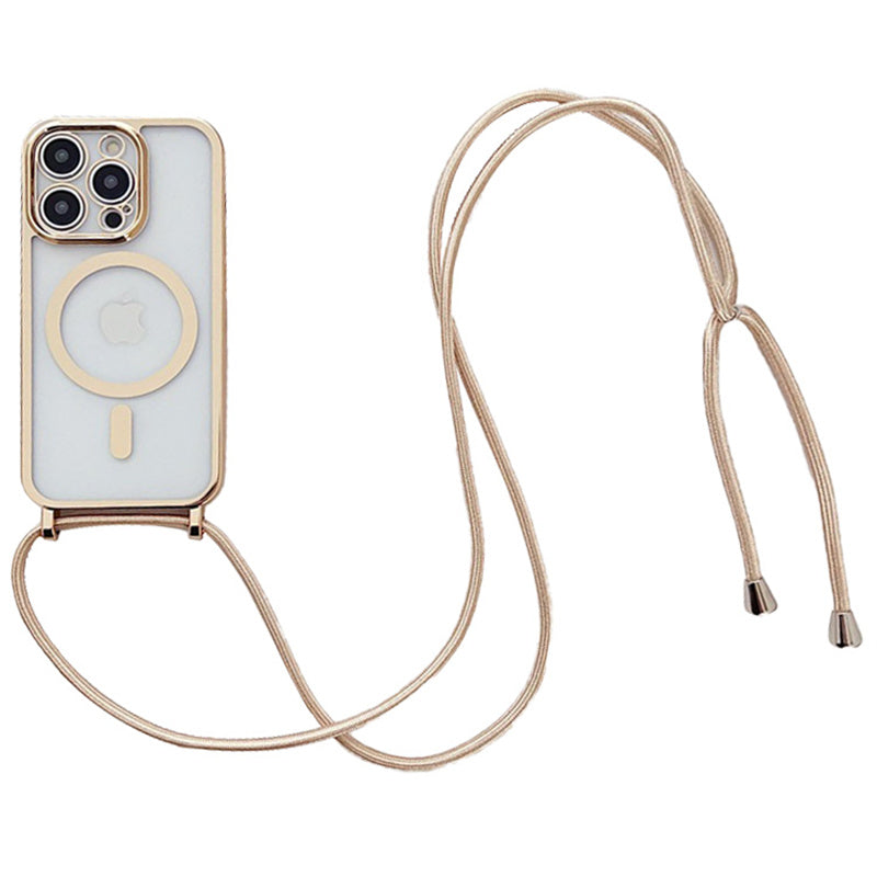 For iPhone 12 Pro Magnetic Case Crossbody Lanyard TPU Phone Cover For iPhone 12 Pro Magnetic Case Crossbody Lanyard TPU Phone Cover